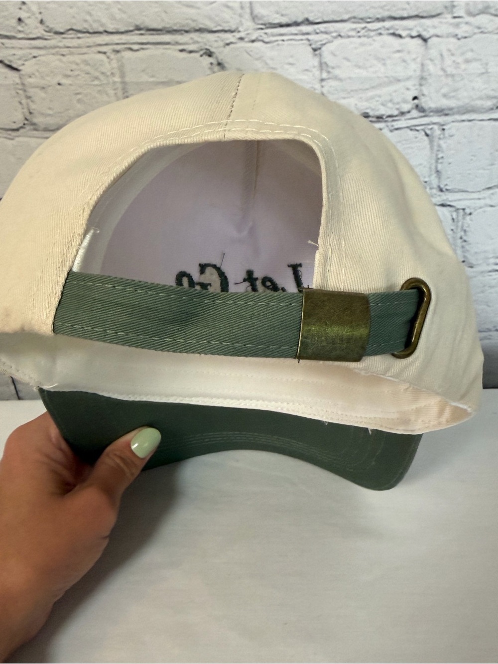 Let Go & Let God Embroidered Two-Tone Cap - Picture 3 of 3